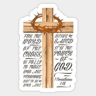 Power of God - 1 Corinthians 1:18 Sticker